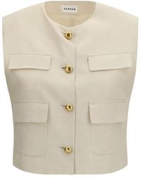 P.A.R.O.S.H. - P. A.R. O.S. H. Wool Sleveless Jacket - Lyst
