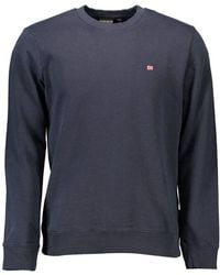 Napapijri - Blue Cotton Sweater - Lyst