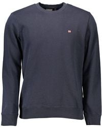 Napapijri - Blue Cotton Sweater - Lyst