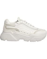 Dolce & Gabbana - Leather Daymaster Low Top Sneakers Shoes Nylon Acrylic 87Lf - Lyst