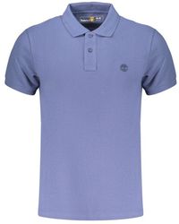 Timberland - Blue Cotton Men's Polo Shirt - Lyst