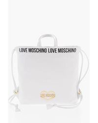 Moschino - White Polyethylene Tote Bag - Lyst