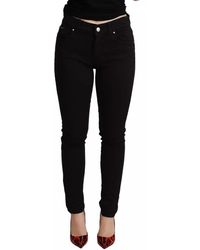 Dolce & Gabbana - Black Cotton Stretch Skinny Denim Jeans - Lyst