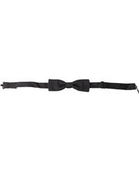 Dolce & Gabbana - Black Polka Dot Silk Adjustable Men Neck Papillon Bow Tie - Lyst