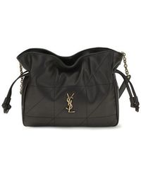 Saint Laurent - Black Lamb Ovis Aries Clutch Bag - Lyst
