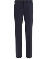 Prada - Blue Wool Oves Aries Dress Pants - Lyst
