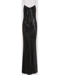 Saint Laurent - Black Acetate Long Dress - Lyst