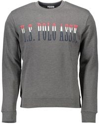 U.S. POLO ASSN. - Gray Cotton Men's Sweatshirt - Lyst