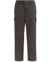Brunello Cucinelli - Brown Cotton Casual Pants - Lyst