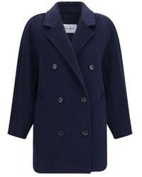 Max Mara - Blue Wool Oves Aries Full - Lyst
