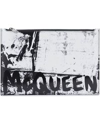 Alexander McQueen - Graffiti Flat Pouch - Lyst