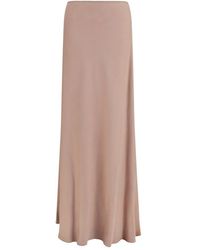 Fabiana Filippi - Beige Lyocell Long Skirt - Lyst