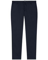 ARMANI EXCHANGE - Blue Cotton Skinny Pants - Lyst