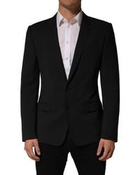 Dolce & Gabbana - Dark Gray Martini Men Single Breasted Jacket - Lyst