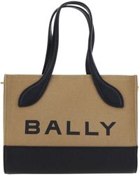 Bally - And Leather Mini Handbag - Lyst