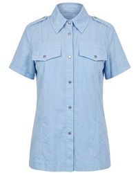MR & MRS - Light Blue Cotton Shirt - Lyst
