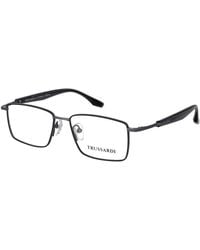 Trussardi - Gray Stainless Steel Glasses (frames) - Lyst