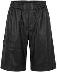 Trussardi - Black Polyester Men Shorts - Lyst