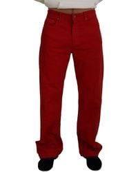 Dolce & Gabbana - Cotton Straight Fit Denim Jeans - Lyst