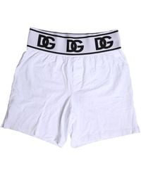 Dolce & Gabbana - White Cotton Stretch Regular Boxer Underwear - Lyst