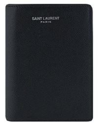 Saint Laurent - Logo Card Fold Wallet - Lyst
