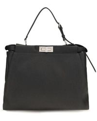 Fendi - Black Calf Leather Bos Taurus Shoulder Bag - Lyst