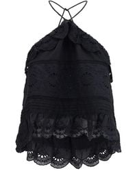 Isabel Marant - Black Polyester Blouse - Lyst