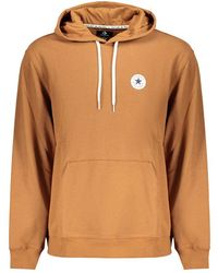 Converse - Brown Cotton Male Sweatshirt - Lyst