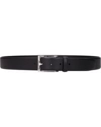 Testoni - Black Leather Regular Belt - Lyst