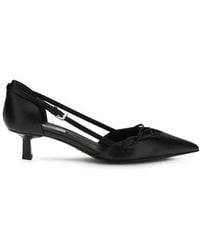 Prada - Black Goatskin High Heel Pumps - Lyst