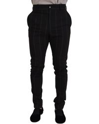 Dolce & Gabbana - Wool Stretch Formal Pants - Lyst
