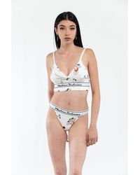 Moschino - White Cotton Tank Tops - Lyst