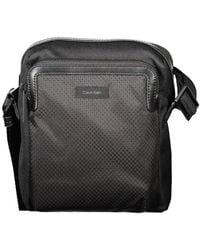 Calvin Klein - Black Polyester Men Shoulder Bag - Lyst