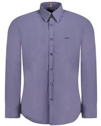 BOSS - Cotton Shirt - Lyst