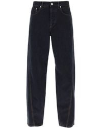 Lanvin - Baggy Jeans With Twisted Seams - Lyst