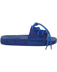 Dolce & Gabbana - Stretch Rubber Sandals Slides Slip On Shoes - Lyst
