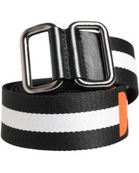 Dolce & Gabbana - Nylon Logo Metal Buckle Belt And Calf - Lyst