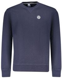 North Sails - Blue Cotton Men's Sweatshirt - Lyst