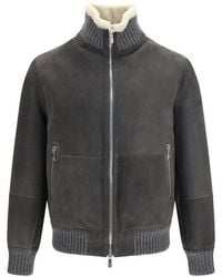 Brunello Cucinelli - Gray Wool Oves Aries Full - Lyst