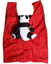 Dolce & Gabbana - Polyester Panda Stuffed Ecobag Tote Borse Bag Accessory - Lyst