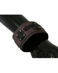 Ermanno Scervino - Elegant Leather Bracelet - Lyst