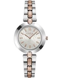 Furla - Gray Stainless Steel Watch - Lyst