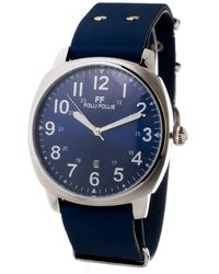 Folli Follie - Blue Leather Watch - Lyst