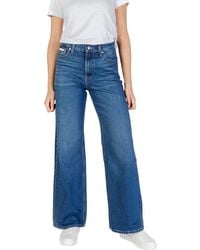 Calvin Klein - Blue Cotton Boyfriend Jeans - Lyst