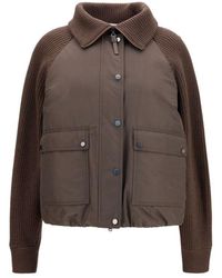 Brunello Cucinelli - Brown Polyester Full - Lyst