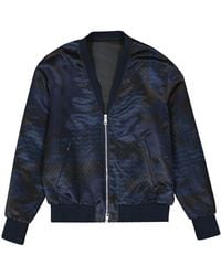 Neil Barrett - Bomber Jacket With Ribbed Cuffs - Lyst
