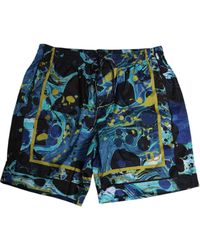 Dolce & Gabbana - Marble Print Logo Boxer Short Swimwear Polyester Blend - Lyst