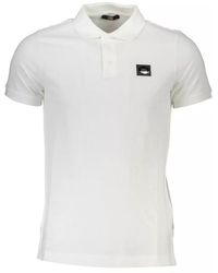Class Roberto Cavalli - White Cotton Polo Shirt - Lyst