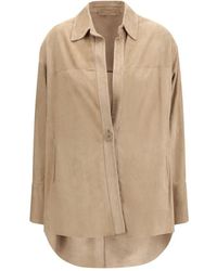 Salvatore Santoro - Beige Lamb Ovis Aries Aries Shirt - Lyst