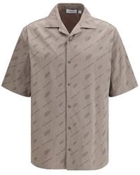 Off-White c/o Virgil Abloh - Beige Viscose Shortsleeve Shirt - It48 | M - Lyst